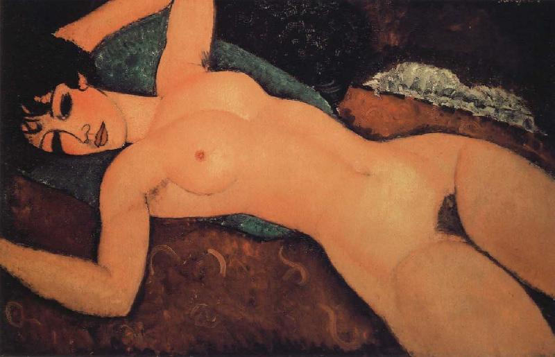 Amedeo Modigliani Sleeping nude with arms open